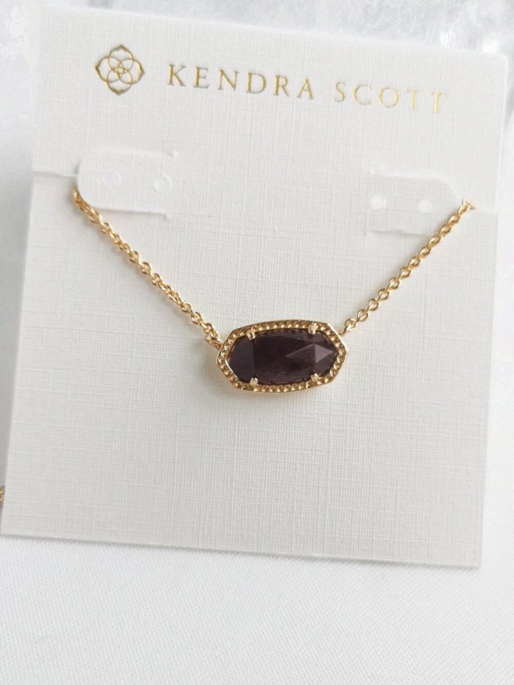 Kendra Scott Elisa Gold Short Necklace & Amethyst